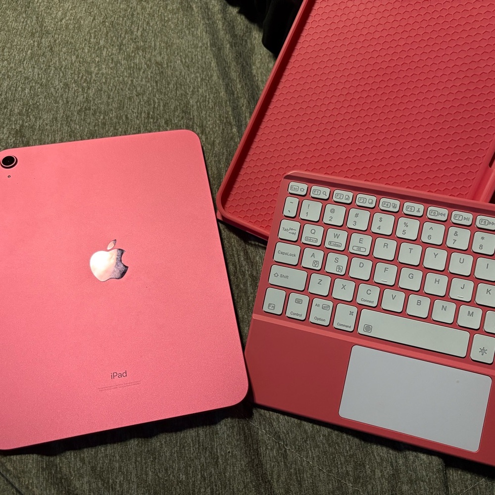 Apple Pink Tablet Keyboard Accessory